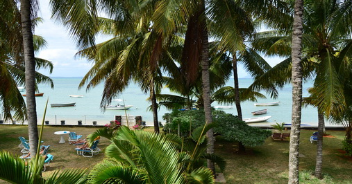 Grand gaube - view from the balcony - Mauritius Guesthouse
